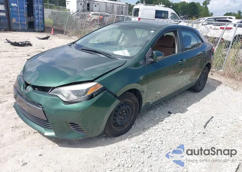 2015 Toyota Corolla Le из США, поврежденный, VIN 2T1BURHE9FC378625